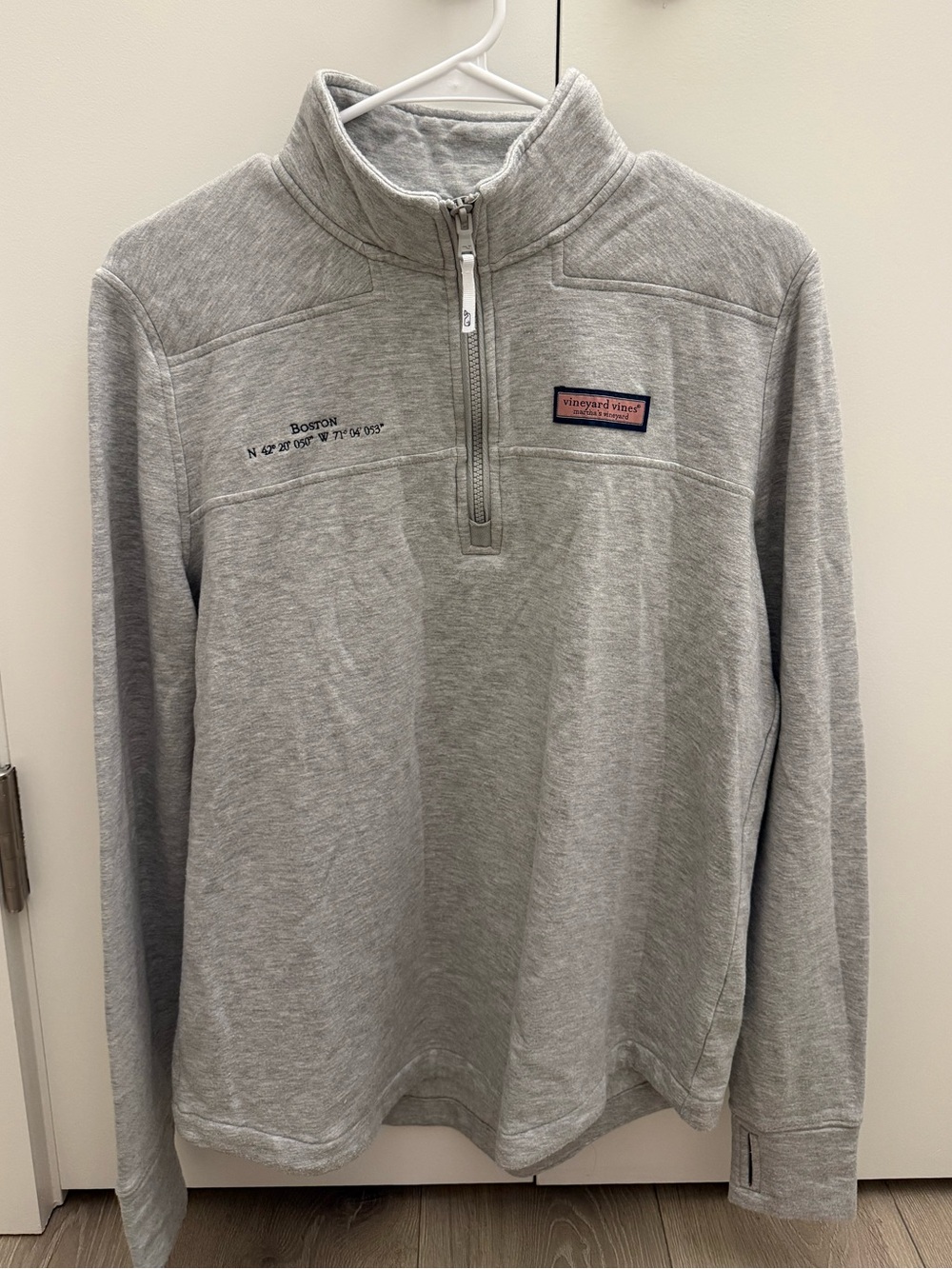 Vineyard Vines Womenās Dreamcloth Shep Shirt | Size L | Grey Heather
